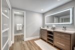 Recently remodeled Master Bedroom features Double Vanity and Large Closet